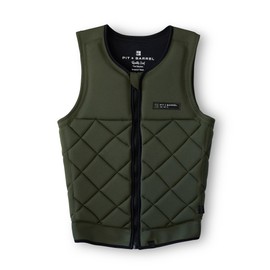 Mens Neoprene Wakesurf Impact Vest for Boating by Pit + Barrel Wake Surf Co. - Designed for Wake Surf and Skimboard, but Great for All Watersports Activities! Lightweight, Durable, and Timeless Style.