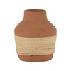 Foreside Home & Garden Natural Handthrown Terracotta & Rattan Bud
