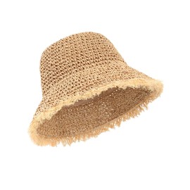 Zylioo S/M/L/XL Straw Fishing Hats for Large / Small Head, Summer Sun Hat, Breathable Beach Hat with Wide Brim, khaki, L