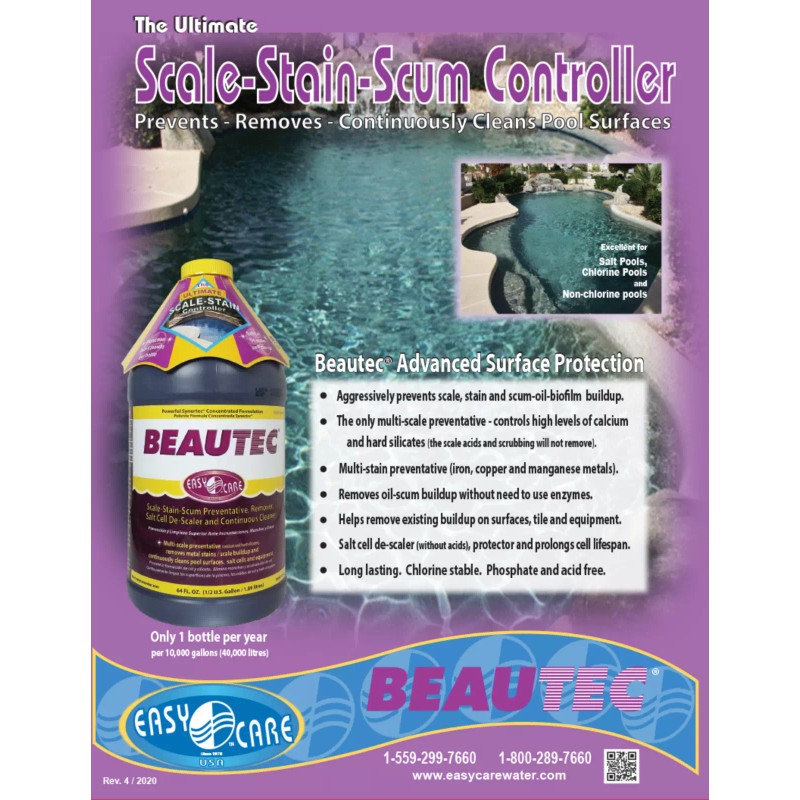 Easycare POOLTEC & BEAUTEC - ULTIMATE POOL TREATMENT COMBO 64OZ
