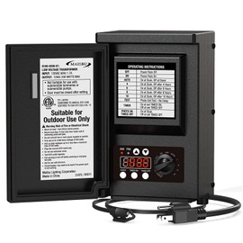 Malibu 200W Power Pack Low Voltage Transformer Outdoor Lighting Transformer with Photo Sensor and Timer, Weatherproof for Outdoor Low Voltage Landscape Light, Spotlight, Pathway Light 8100-0200-01