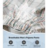 DAVID ARCHY Men's Woven Cotton Pajama Pants – Ultra Lightweight,