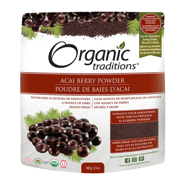 Organic Traditions Organic Acai Berry Powder 100g