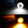iJDMTOY Smoked Lens White LED DRL Parking Light/Turn Signal Compatible