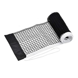 MWUMRCM Table Tennis Net, Portable Table Tennis Net, 180 cm Long Table Tennis Net for Any Table, Nylon Table Tennis Replacement Net, Portable Ping Pong Net for Outdoor & Indoor, Black