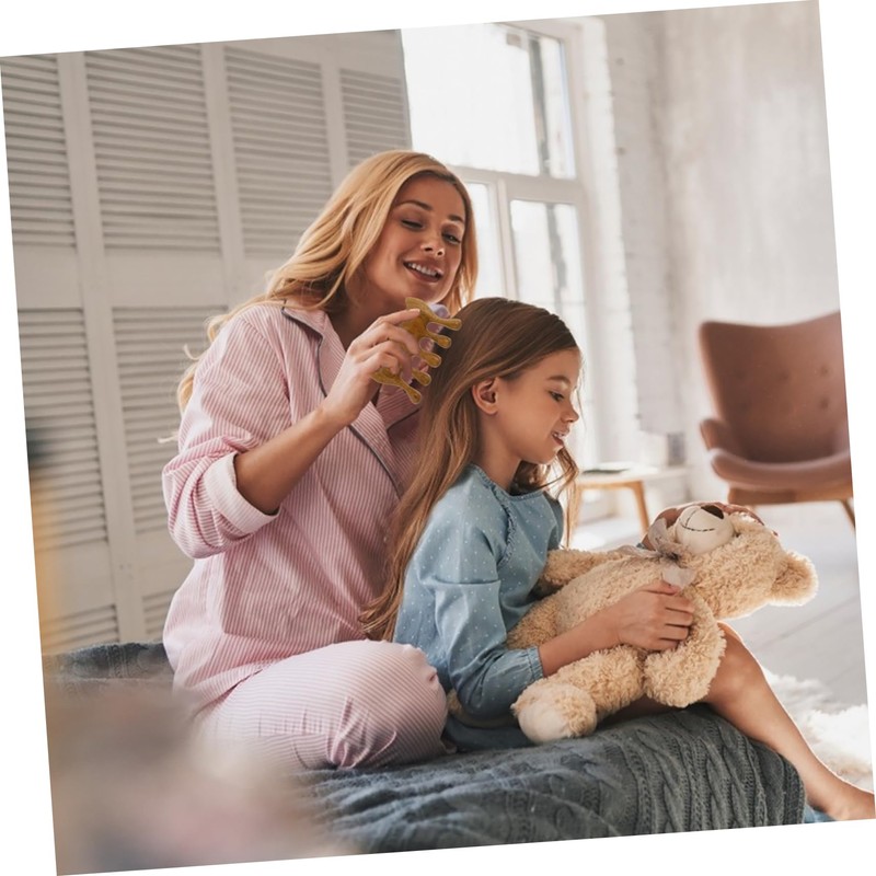 SAFIGLE Natural Wood Massage Comb Multi Purpose Lightweight and Portable