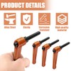HONGECB Clamping Lever Handle, 4 Adjustable Mounting Handles, M8 Adjustable