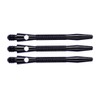 RED DRAGON Knurled Aluminium Short Stems - Black - 4