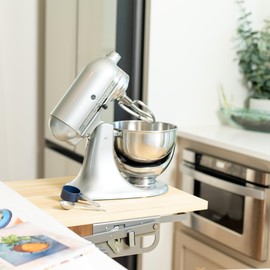 Life Finds Kitchen Appliance Lifting Brackets, Spring Loaded Lift Assist for Mixers, Blenders, and More, Shelf Not Included, LF-KAL01