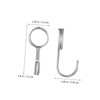 WHAMVOX 10pcs Stainless Steel Spiral Hooks Heavy Duty Organizer Hooks