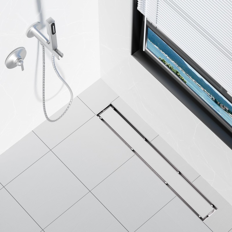 Neodrain 30-Inch Linear Shower Drain,with 2-in-1 Flat & Tile Insert