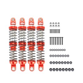 RCAWD 7075 80mm RC Shocks Universal for 1/10 RC Crawler Upgrades, Shock Absorber Dampers with Spring for SCX10 I II III Pro 90046 AXI231017 TRX4 TRX6 Redcat D90 MST Red
