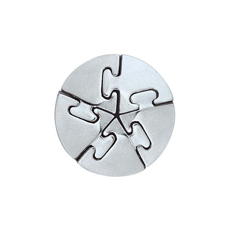 Intellectual three-dimensional puzzle game cast spiral