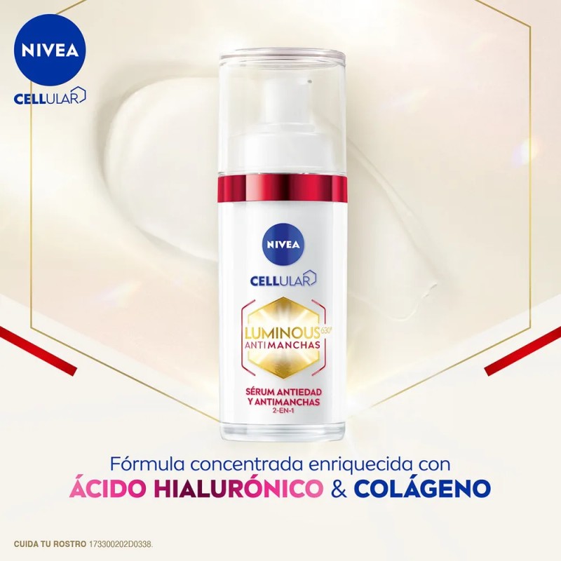 Serum Facial Anti-edad Nivea Luminous630 Anti-manchas 30ml Normal Día/noche