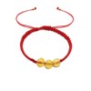 Libela Pulsera Libela de Protección Roja con Ámbar Mediano