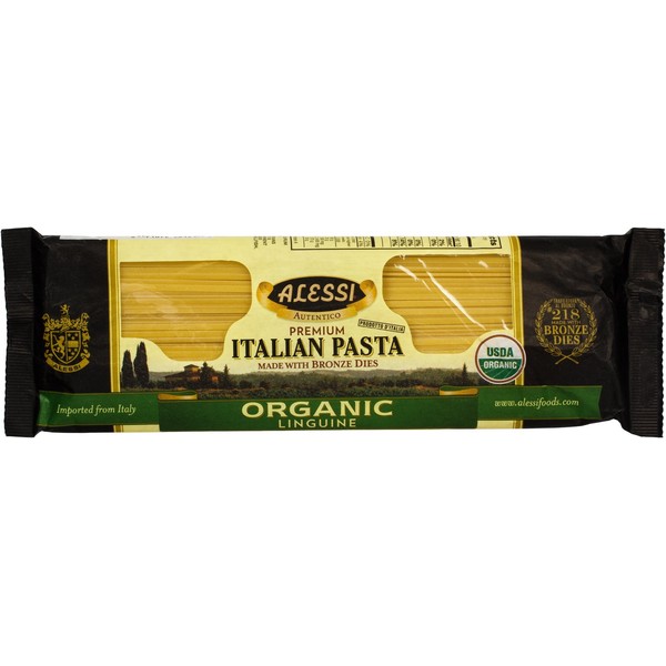 Alessi Italian Organic Linguine, 1 Pound (Pack of 12)