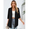 Ylhystrical Lightweight Cardigan for Women Black X-Large Drape Shrugs Open