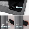 ChrisDowa 100% Blackout Curtains for Bedroom with Black Liner, 2