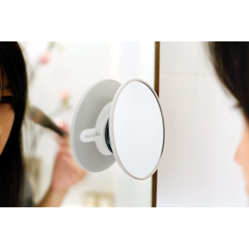 Bosign Suction Cup Mounted Detachable Mirror 5x Magnification White