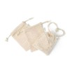 iMilli Organic Cotton Soap Net, 3 Pieces, Natural / 아이밀리 유기농 면 비누망, 3개, 네추럴