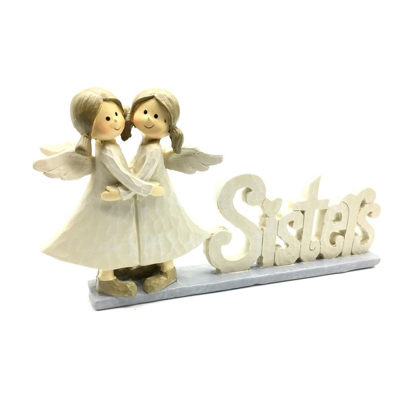Sisters Angel Mantel Plaque Gift