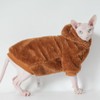Sphynx Cat Sweater Winter Warm Thickened Stratch Hairless Cat Clothes