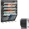 KZWKRG 6 Tier Magnetic File Holder with Hook, Magnetic File