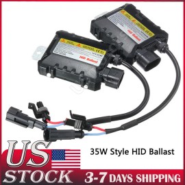 Unbranded 2Pcs NEW Digital 35W Hid Ballast Replacement Xenon Light Conversion Kit US STOCK