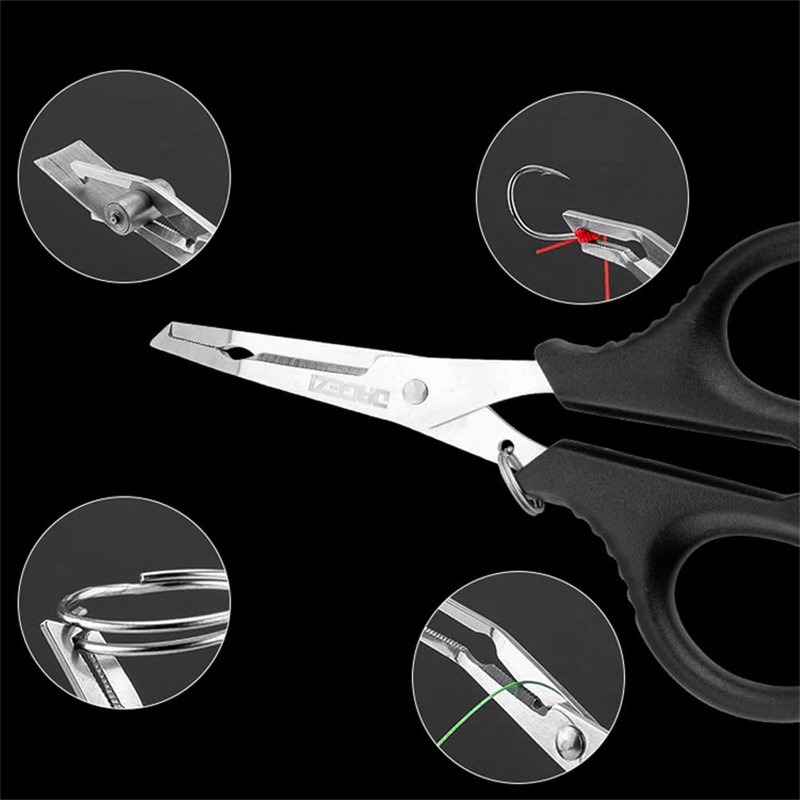 EYAKEG Multifunctional Fishing Plier Fish Hook Remover Cutter Scissors with