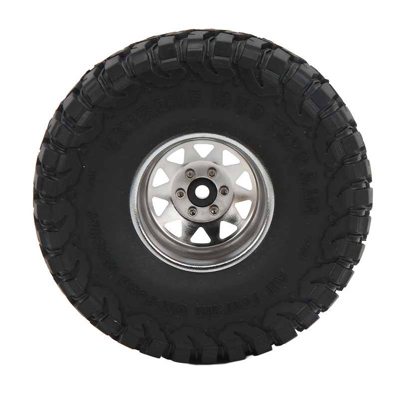 4PCS 1.9in Wheel Tires with 10 Holes Hub Uneven Gravel