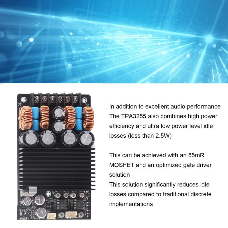 Digital Power Amplifier Board High Power 2.0 Channel HIFI Stereo