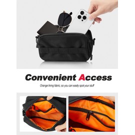 Nilkatss Motorcycle Handlebar Bag, Black Storage Tool Bag, Universal Fit for Cruiser, Sportster, Dirt Bike, Bicycle