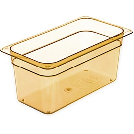 Carlisle 3086213 StorPlus High Heat Food Pan, 6" Deep, Third Size, Amber
