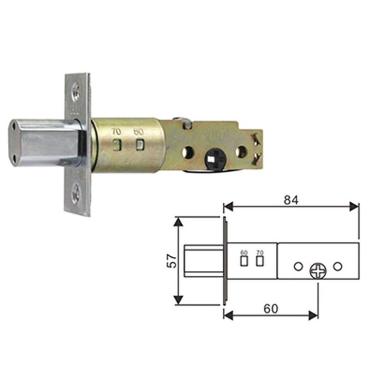 Classic Combo Door Lock, Satin Nickel Key Double Cylinder Deadbolt