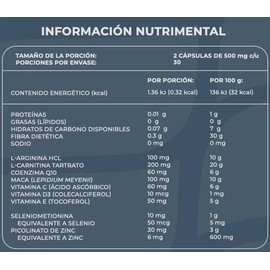 Holiherb Homme | Multivitamínico para hombres a base de CoQ10, L-Arginina, L-Carnitina, Selenio, Zinc y Vitaminas