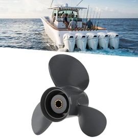 Outboard Propeller - 3 Blades Aluminium Boat Propeller for Honda Engines 20‑30HP - 10 Spline Tooth - RH