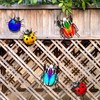 HHgrowe Metal Ladybugs Wall Art Decor Hanging Sculpture Decoration Iron
