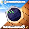 DetarZinLED Solar Step Lights for Outside Waterproof, 4 Pack Warm