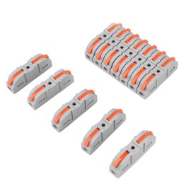 80 PCS Quick-Connect Terminals, Wire Splitters, Connectors, Butt Splices with 1 Input and 1 Output, Electrical Wire Connectors, Easy to Assemble and Disassemble