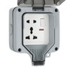 Outdoor Waterproof Socket IP66 Corrosion Resistance Anti Splashing Wall Mounted