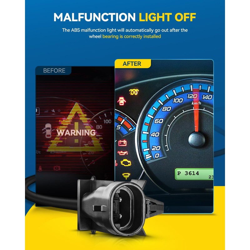 PHILTOP 512360 Rear Wheel Bearing Hub Assembly for 2008-2011 Chrysler