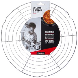 Equinox 511355 wire rack, chromed steel, white, approx. 32 X 32 X 2 cm