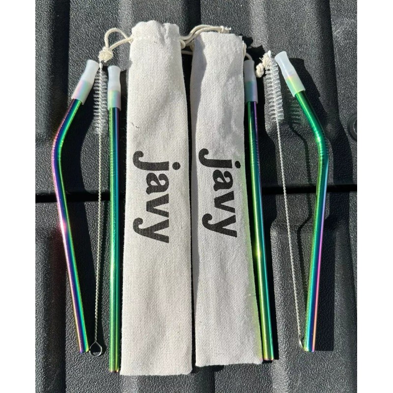 Javy Coffee Reusable Straw, Stainless Steel Straw set, Brand New