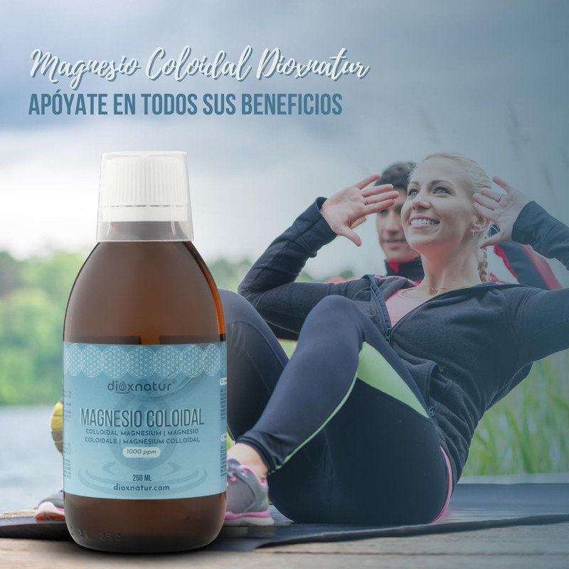 DIOXNATUR® Magnesium-Kolloid-Flüssigkeit 1000 ppm – Magnesium-Bisglycin-Lösung – 250 ml
