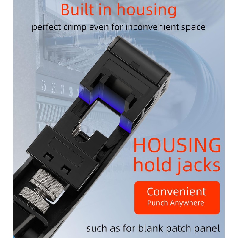 Rapink Speed Keystone Jack Tool for 90 Degree RJ45 Keystone,