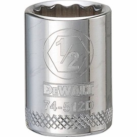 DEWALT DWMT74512OSP 12 Point 3/8" Drive Socket 1/2" SAE