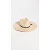 Brixton Women's Leigh Straw Fedora, Natural, Tan, XS