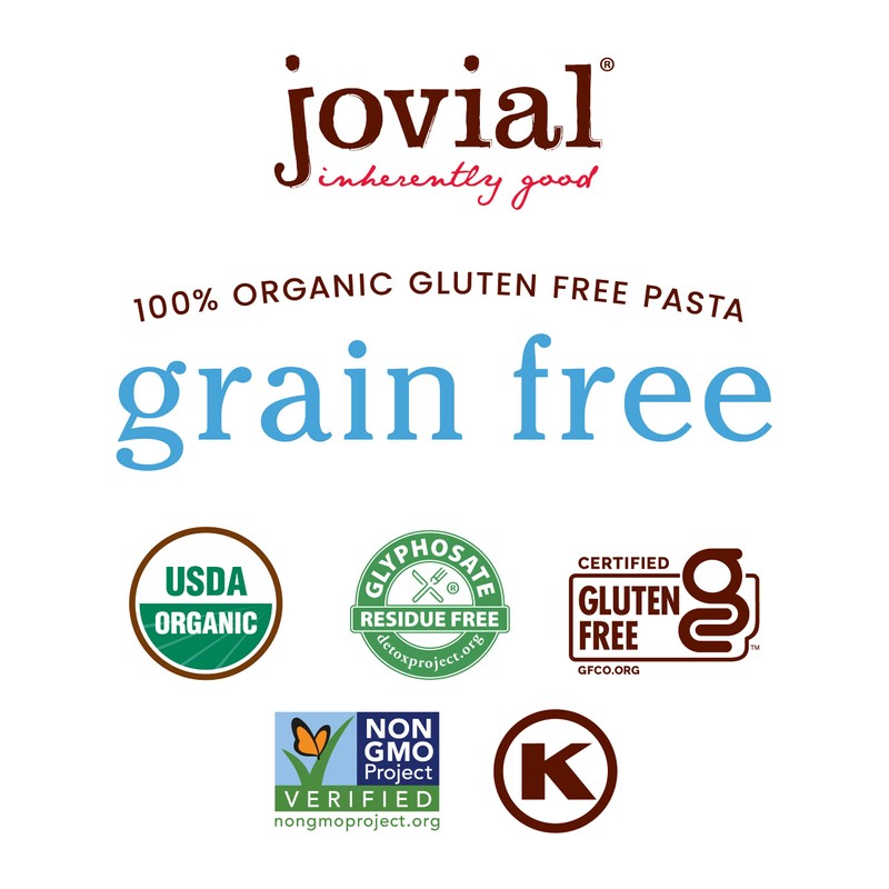 Jovial Grain-Free Cassava Pasta Variety (Orzo, Penne and Fusilli) -