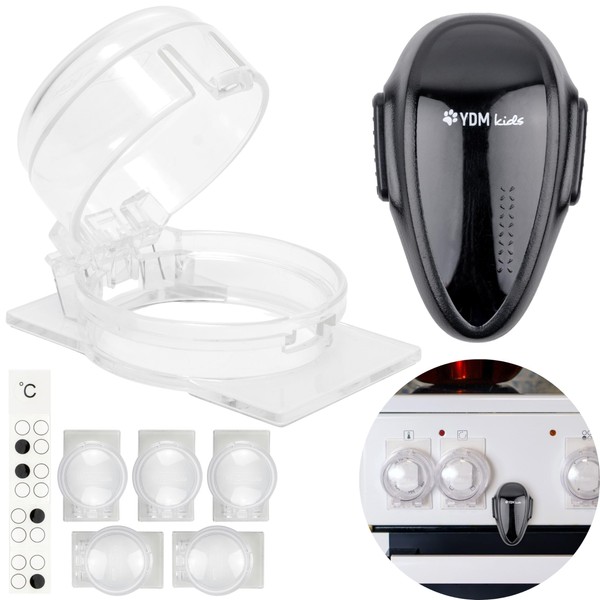 Cooker Child Lock Set, 6 Pack Button Covers, 1 Pack