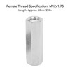 5 Pcs Hex Coupling Nut M12x1.75 L60mm 304 Stainless Steel